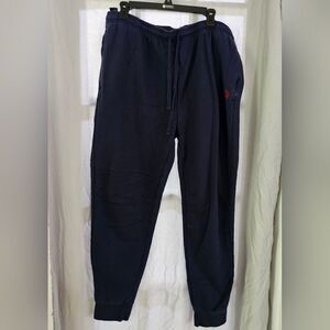 Men's Polo Navy Blue Jogger Pants Size XL